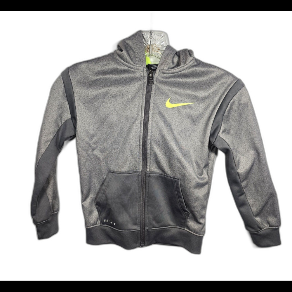 Nike Therma -Fit Youth Full Zip Jacket Gray Size 6 (5-6 yrs). Great Condition